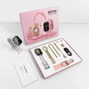 Best Smart Watch Gift Set for Lady Men Women A58 Plus Smart Watch Combination Super Suit for Women Quartz Watch