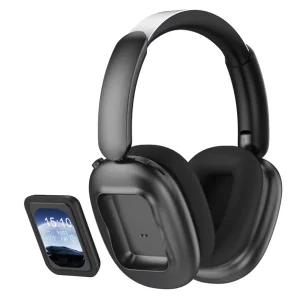 Bestseller Over Ear Smart Headphone Wireless Ultra Long Battery Life Low Latency Active Noise Cancellation with Removable Screen
