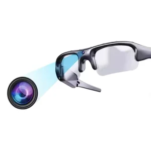 Bicycle Camera Glasses Smart Glasses with Camera HD Action Camera Glasses Video Recording Sunglasses for Sports