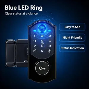 Biometric Fingerprint Smart Door Lock RFID Card Keyless Entry Digital Smart Lock for Home Apartment Hotel Security System