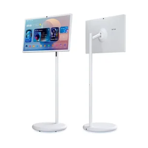 Black 21.5 Inch 4GB+64GB Smart Display Battery Power Android Portable TV In cell Touch Screen Gym Gaming Live Room