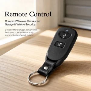 Black RF 433MHz Remote Control for LED Rock Lights Lock Unlock Buttons Wireless Key Fob for Car Underglow