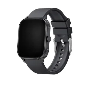 Black Square Smart Fitness Watch Bluetooth Call Tracker IP68 Waterproof Touchscreen Wristwatch for Daily Sports
