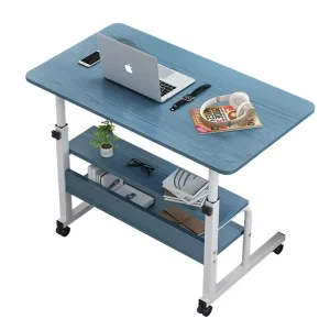 Blue Height Adjustable Multi functional Modular Luxury Computer Desk Student Study Top Wooden Modern Panel Office Desks