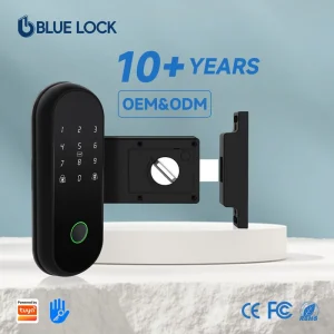Bluelock B50 Round TTlock Tuya Control IP65 Waterproof Cerradura Inteligente Security Fingerprint Code Card Smart Door Lock