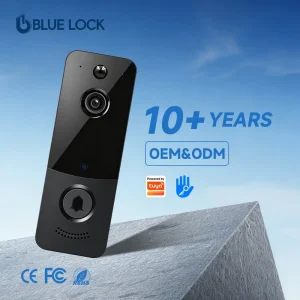 Bluelock New Arrival TTlock DB2 Smart Wifi Video Intercom with Night Vision Wire free Cloud Storage Smart Ring Door Bell Camera