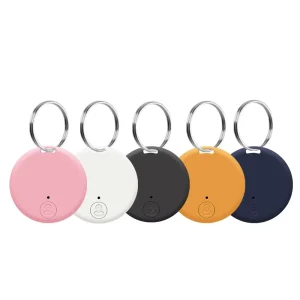 Bluetooth Locator with Hanging Ring Anti lost Reminder Pets Tracking Round Mini Smart Pet GPS Tracker for Dog Cat Finder