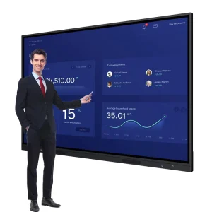 Board Smart Board for School Educational Interactive Whiteboard IR Touch 4K Resolution Aluminum Edging Flat Panel