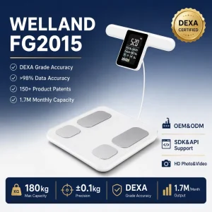 Body Composition Scale Smart Weight Scale Bluetooth Sync FDA Approved 24 Users
