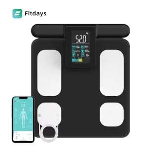 Body Fat Measurement Smart Scale with Body Mass Index Electronic Sensor Technology 180kg Capacity