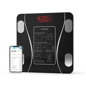 Body Fat Scale Smart Bathroom Scale 26CM 180KG 396LB Weight Digital BMI Measurement