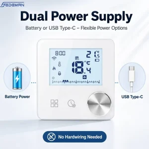 Boiler Thermostat Gas Boiler Thermostat Digital Programmable Room Thermostat for Boiler Heating System LCD Backlight Display