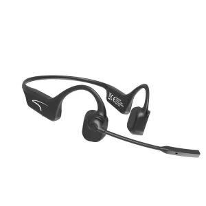 Bone Conduction Headphones with Microphone Wireless Bluetooth Headset Open Ear for Conference Online Teaching Learning