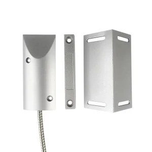 Bracket-Mounted Zinc Alloy Magnetic Contact Sensor with Stainless Steel Tube