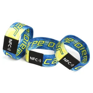 Braided NFC Smart Bracelet Printable Wristband NFC Bracelet for Amusement Park