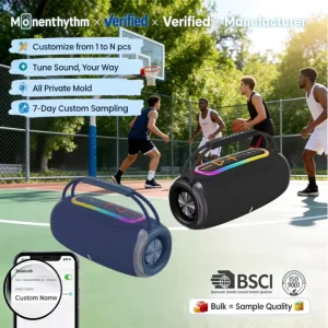 Brand Logo Customize High quality Sound Speaker Portable Audio System Sports Waterproof Wireless Music