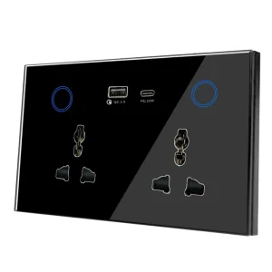 Brand New 20W Smart UK Plug Socket with Type-c, USB and Power Meter for Home Appliance Startup and Shutdown Control