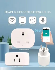 British Standard WiFi Smart Plug Timing Switch Function Remote Power Control Smart Socket for Garden Irrigation Equipment