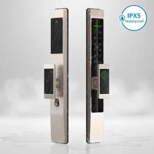 Broken-Bridge Aluminum Fingerprint Password Lock Framed Glass/Steel-Aluminum Alloy Doors Narrow-Edge Smart Lock Cloud