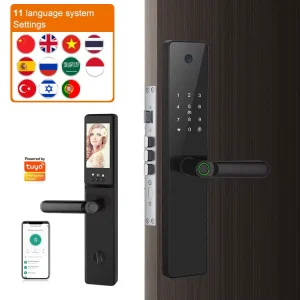 Built in Camera Smart Card Hotel Lock Best NFC Fingerprint Wireless Smart Home Door Lock for Office