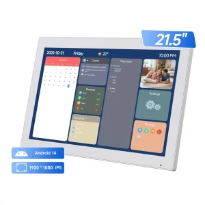 Bulk 21.5 Inch Digital Calendar Wall Mount Android 14 WiFi Cloud Sync FHD IPS Touch Screen OEM Custom Logo for School Hall Use