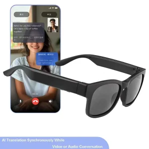Business AI Smart Glasses with Multi Languages for Business Meetings and Travel