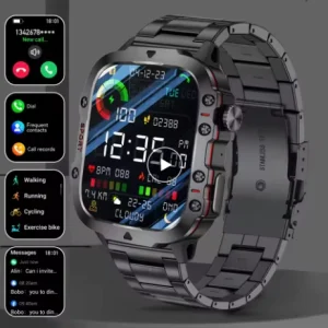 Bw0667 New Smart Watch Outdoor Sports Fitness Tracker Health Monitor BT Call Voice Assistant Waterproof Smartwatch for Men