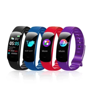 C1 Plus Smart Bracelet TFT Display IP67 Waterproof Multi-Function for Android Users Heart Rate Tracker Gift