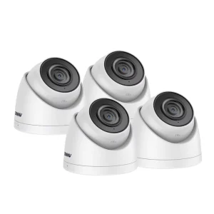 C500 3K 5MP 4pcs Set Home Surveillance PoE IP Security Camera Smart Detection Microphone SD Card Slot IP67 Waterproof CMOS