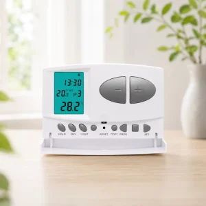 C7 Durable Safe Flexible Modern Design Electronic Wireless Thermostat for Home Office Heating Control PC ABS Material Gas Boiler