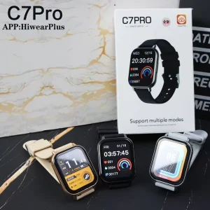 C7 Pro Android IOS Sleep Tracker Touch IP67 Waterproof Heart Rate Fitness Tracker Square Compass Fashionable Smart Watch