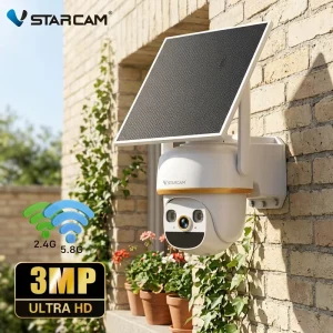 CB30 3MP Outdoor Solar Camera Wireless WiFi PIR Human Detection Rechargeable Battery Full Color Night Vision Two Way Audio