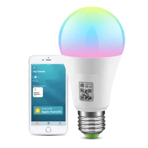Energy-Saving Household LED Smart Bulb, CCT RGB, 9W Colored Light, Voice and Music App Control