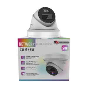CCTV Manufacturer Red Blue Light ColorVu 5MP 8MP Active Deterrence Indoor Outdoor POE Ip Camera