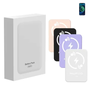 Factory Wholesale CE 5000mAh/10000mAh External Magnetic Battery, 10000mAh/5000mAh Fast-Charging Power Bank Compatible with iPhone
