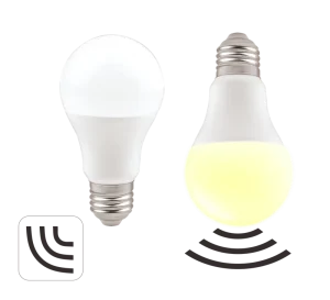 CE Certificate A60 Ra>80 170 250V E27 9W Led Motion Sensor Smart Bulb