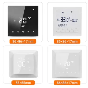 CE Certified Smart WiFi Thermostat for Electric Underfloor Heating Touch Screen Temperature Controller