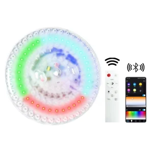CE ERP ETL 36W Smart Ceiling Light Module WiFi Bluetooth RGBCW Alexa Google Home Compatible Dimmable APP Control LED Panel