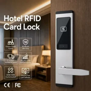 CE PRO USB Smart Electronic Hotel Room RFID Lock Stainless Steel Waterproof Access Rf Card Locks with Keys