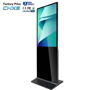 CH 43 55 LCD Android Smart Interactive Screen Vertical Stand Touch Display For Retail Store Advertising Shopping Mall Electronic