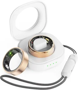 CNC Machined Smart Ring Fitness Tracker Heart Rate Blood Oxygen Steps Distance Calorie Monitor with Multiple Sports Modes