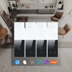 CNSKOU Smart Home Switch 1Gang Wireless Remote Control Tuya Wifi Wall Light Lamp Touch Module Alexa Smart Life