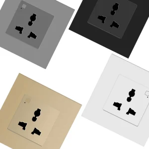 CNSKOU Universal Smart Wall Plug Socket Alexa Google Compatible Multi Function Power Sockets Tuya Technology Energy Plastic