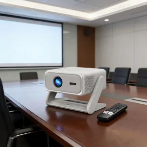 CRE F1 Mini LED Projector 1080p 3500 Lumens One Touch Setup Ultra Portable Design with Built in Speakers for Indoor Outdoor Use