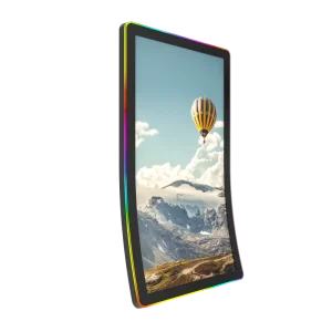 CTM6538 Custom 39” J-curved LCD Touch Monitor All-in-one Screen Capacitive for Commercial Used Kiosks Dustproof Arcade Game