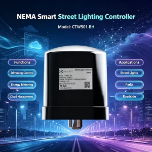 CTW501BH LoRaWAN NEMA Street Light Controller RTC Clock Automatic Fault Reporting Street Light Control Highway Lighting System