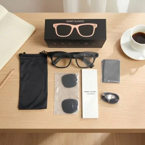 CY03 AI Smart Glasses With 8MP High Definition Camera Supports TikTok Live Streaming AI Chat GPT Translation Video Call 2 Lens