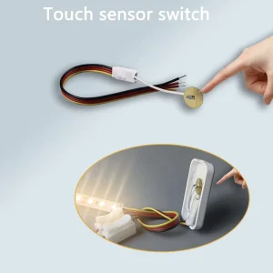 Capacitive Touch Switch Mini Through Panel Sensor 5V 12V 24V 2.5A Water Level Detector 4mm Plastic Glass Penetration