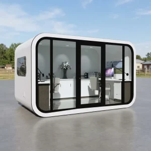 Capsule House Backyard Office Pod 20FT Tempered Glass Panoramic View Soundproof Insulated Prefab Ready to Use