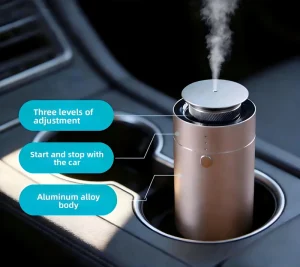 Car air Freshener Smart-sensing Auto-on/off Portable Car Humidifier Three-level Regulation Alloy Material